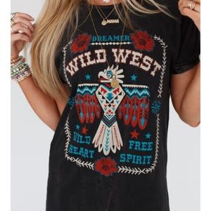 Three bird nest graphic dress